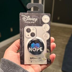 Disney Phone Grip - Black and Blue Stitch Design